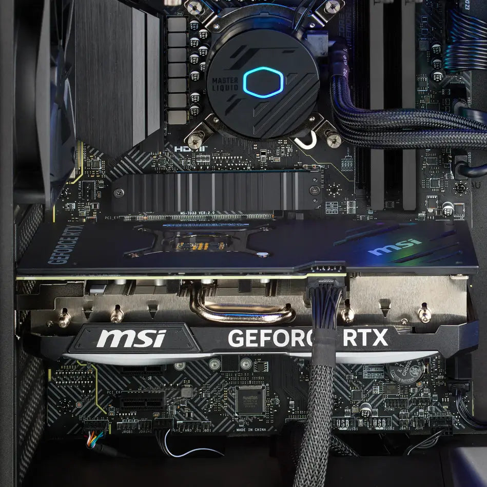 Techwhiz AstroForge Gaming PC - AMD Ryzen 7 7800X3D - RTX 5070 Ti  - 64GB RAM DDR5 - 2TB SSD - Windows 11 P - Wifi - (Tinted glass side panel)