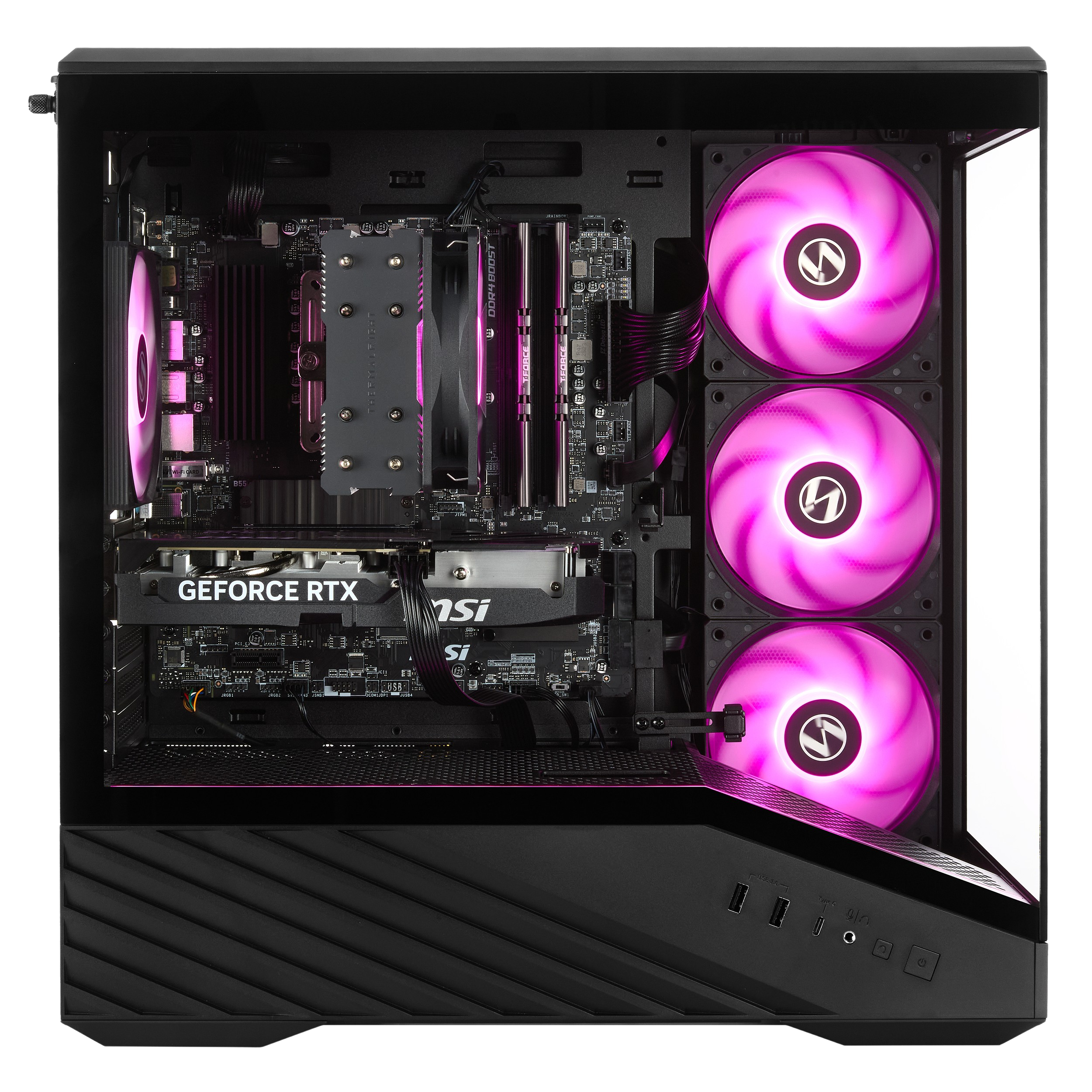 Techwhiz NightShade Gaming PC - AMD RYZEN 7 5700 - RTX 5060 Ti - 32GB RAM DDR4 - 1TB SSD - Windows 11 P - Wifi