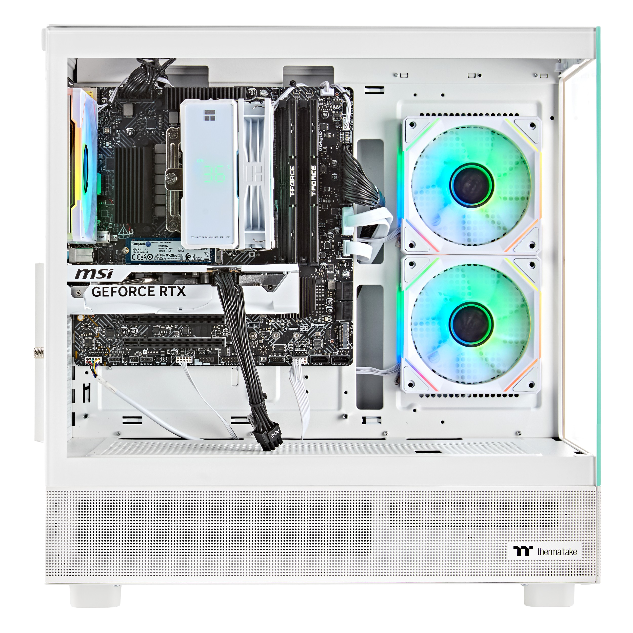 Techwhiz CrystalForge Gaming PC - Ryzen 7 7800X3D - RTX 5070 - 32GB DDR5 RAM - 2 TB SSD - Windows 11 PRO - Wifi - 3 Years Warranty