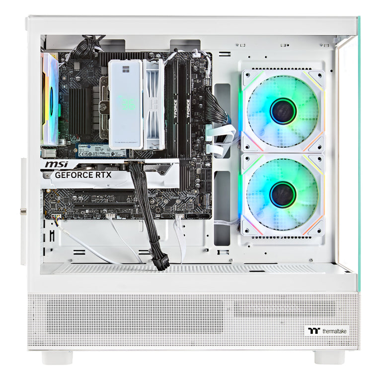 Techwhiz CrystalForge Gaming PC - Intel Core i7 14TH Gen - RTX 5070 - 32 GB RAM DDR 5 - 2TB SSD - Windows 11 P - Wifi - Free Keyboard Mouse