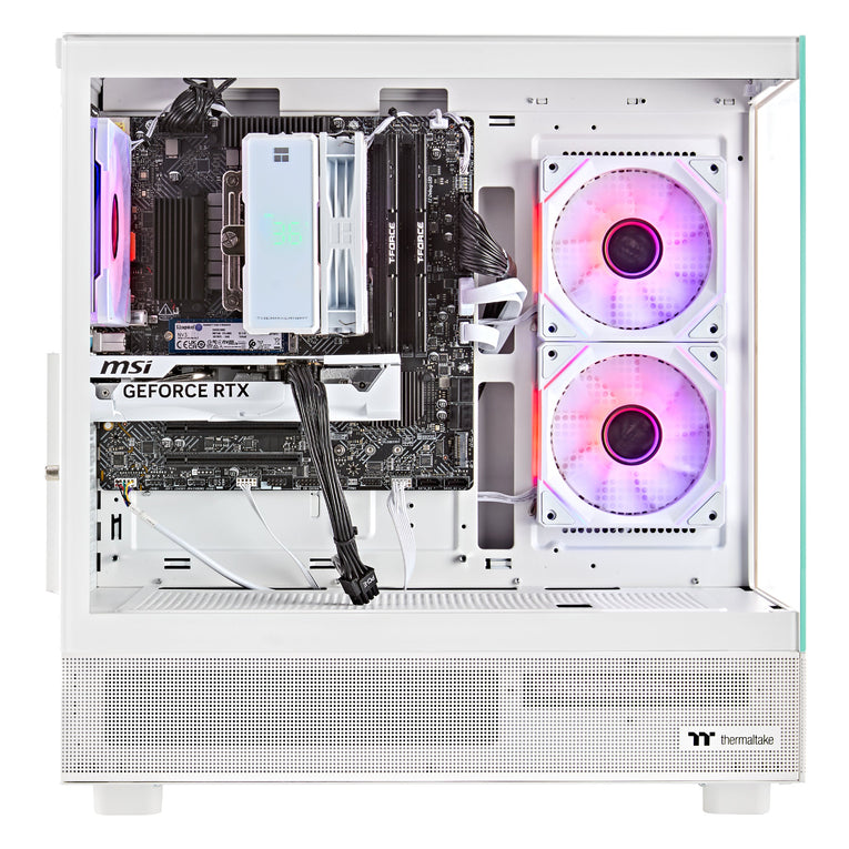 Techwhiz CrystalForge Gaming PC - Intel Core i7 14TH Gen - RTX 5070 - 32 GB RAM DDR 5 - 2TB SSD - Windows 11 P - Wifi - Free Keyboard Mouse