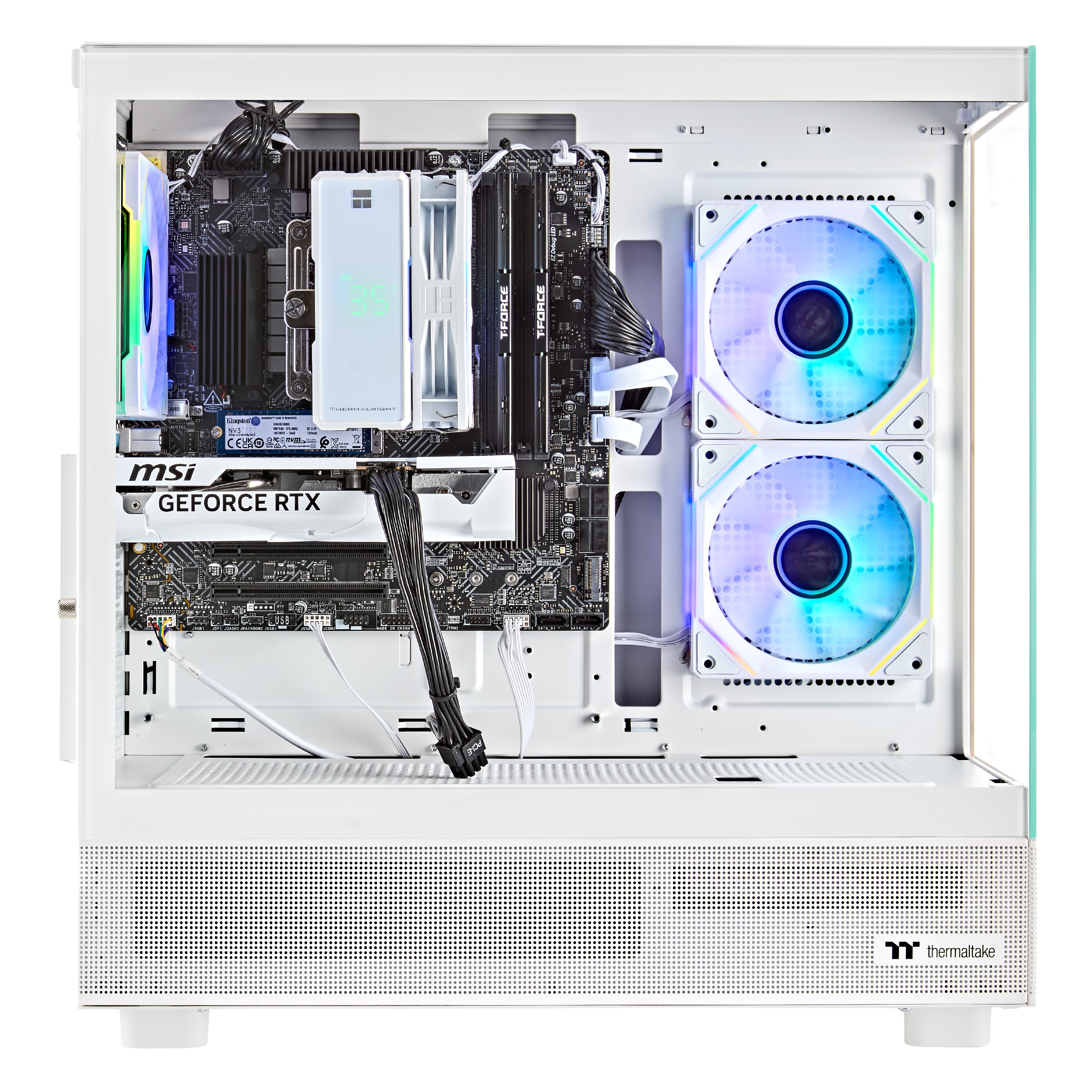 Techwhiz CrystalForge Gaming PC - AMD Ryzen 5 9600X - RTX 5060 - 32GB DDR5 - 1TB SSD - Windows 11 PRO - Wifi - 3 Years Warranty