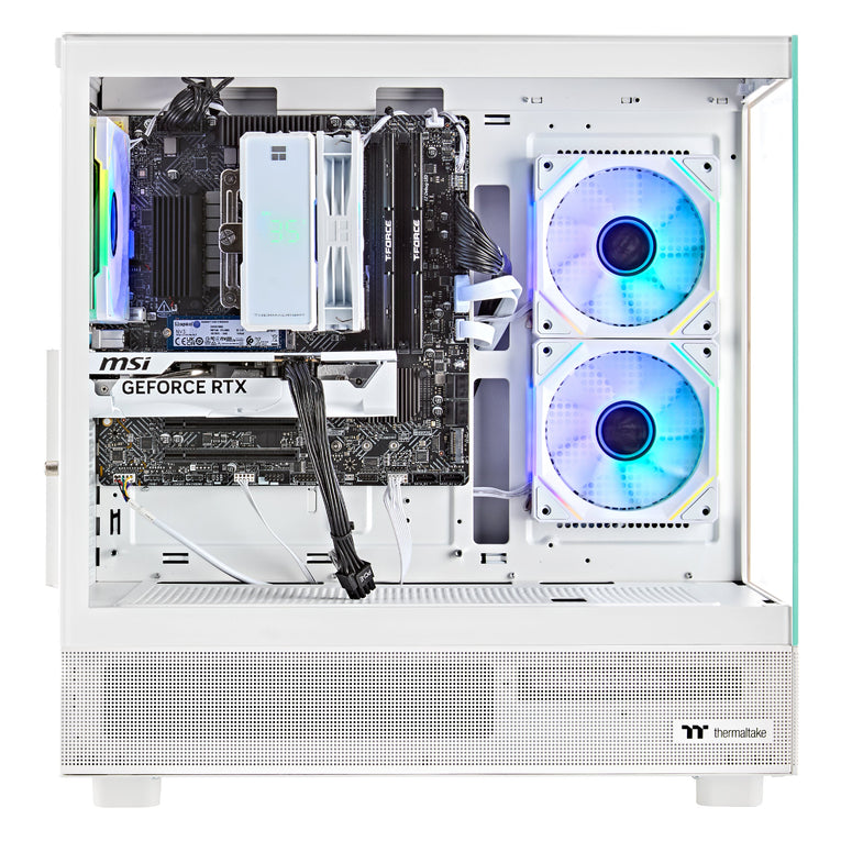 Techwhiz CrystalForge Gaming PC - Intel Core i7 14TH Gen - RTX 5070 - 32 GB RAM DDR 5 - 2TB SSD - Windows 11 P - Wifi - Free Keyboard Mouse