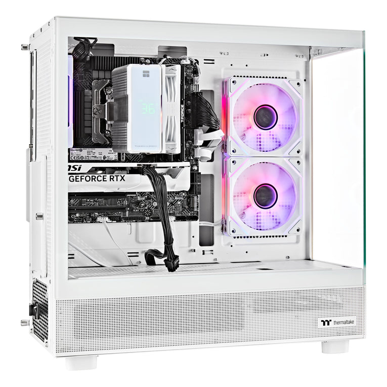 Techwhiz CrystalForge Gaming PC - Intel Core i7 14TH Gen - RTX 5070 - 32 GB RAM DDR 5 - 2TB SSD - Windows 11 P - Wifi - Free Keyboard Mouse