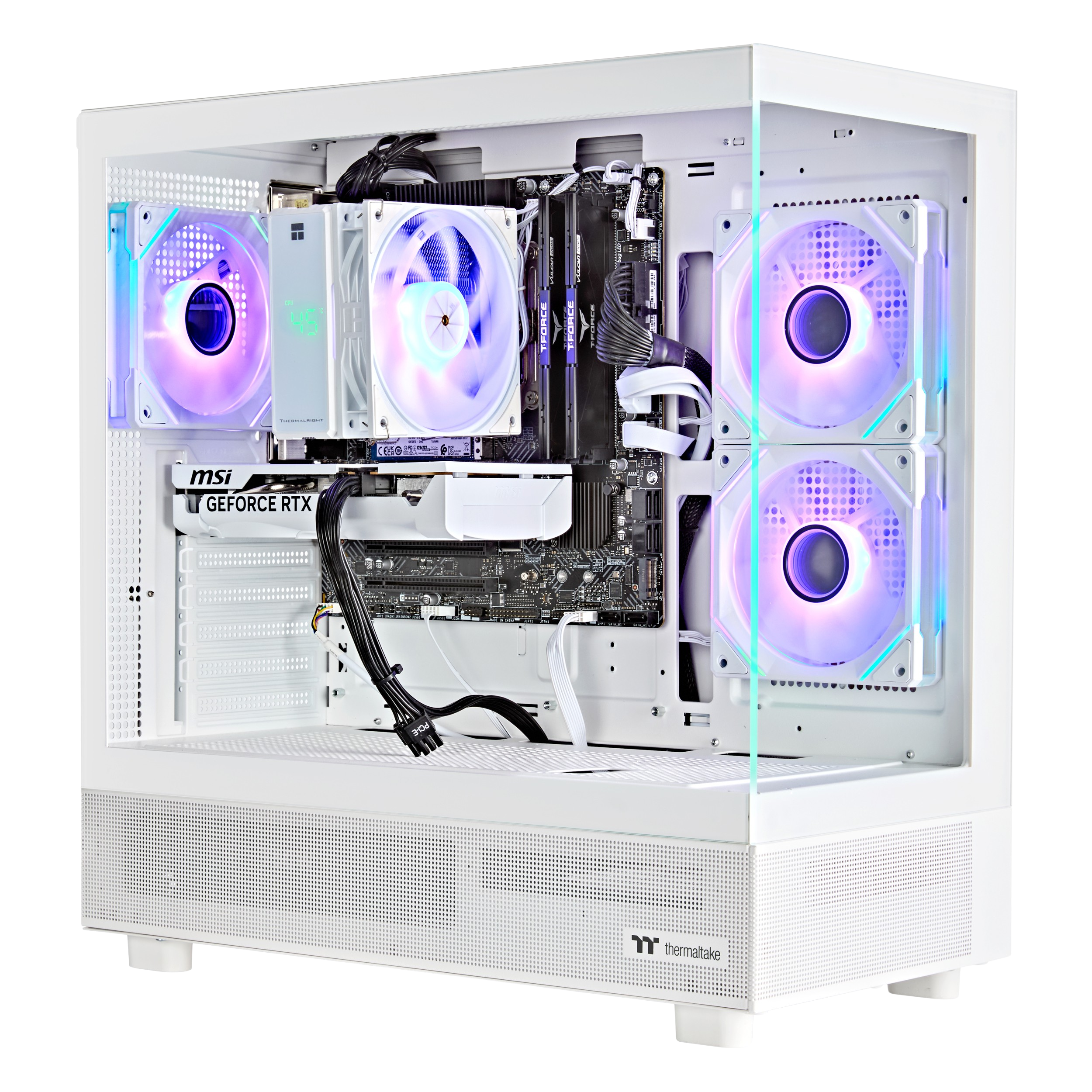 Techwhiz CrystalForge Gaming PC - AMD Ryzen 7 7700 - RTX 5070 Ti - 32GB DDR5 - 1TB NVMe SSD - Windows 11 PRO - Wifi - 3 Years Warranty